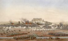 Crédit photo - la Bataille de Brienne, gravure de Yung, Musée de Brienne-le-Château