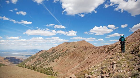One of the tallest peaks in Nevada, Mount Jefferson in central Nevada offers a hikers a challenge. Credit: Sydney Martinez/TravelNevada