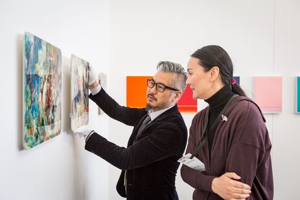 Misa Shin Gallery (Tokyo) stand at Auckland Art Fair 2018
