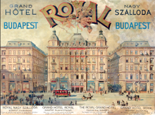 Replica of original Grand Hotel Royal poster from 1896