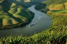 Scenic Azure on the Douro river, Portugal