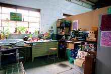 One of the artist work stations located at The Blender Studios