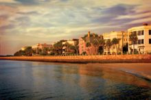 Stately historic homes grace the Charleston battery.