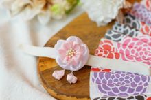 和風布花櫻花嬰幼兒頭帶