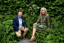 Wendy Atkin-Smith, Managing Director of Viking Cruises UK, with Paul Hervey-Brookes, Garden Designer 