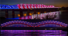 Mighty Lights Over the Mississippi in Memphis