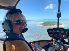 Kim Purcell takes a scenic Marine Helicopter ride to Heron Island for scUber