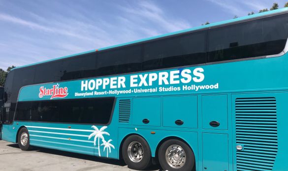 New Hopper Express delivers riders directly to the front entrance of theme parks.  