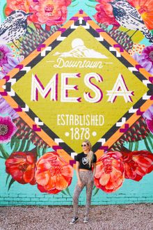 Mesa's Downtown is covered in art perfect for any backdrop. 