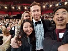 Surprised Starline Tours passengers find themselves inside the Academy Awards in front of millions of people last month. Starline Tours operates a variety of transporation and tours in the Hollywood area and is often the go-to company for popular TV shows