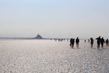 Mont St Michel quicksands walk