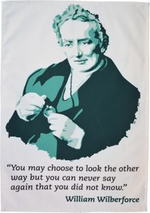 William Wilberforce tea towel from Radical Tea Towel - £12.99