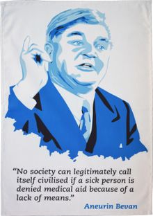 Aneurin Bevan tea towel from Radical Tea Towel - £12.99
