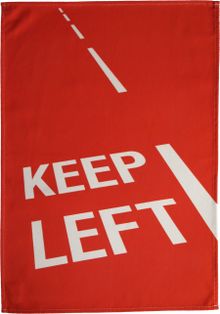 Keep Left tea towel from Radical Tea Towel - £11.99