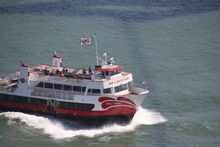 Red and White Fleet sailing San Francisco Bay