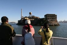 Seeing Alcatraz as the boat circles the island