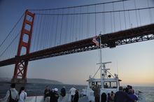 Cruising under the majestic Golden Gate