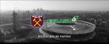 Still from EVA Air's official video for the first West Ham United Football Club home game of the 2018/2019 season