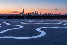 Sunset from Bold Tendencies, London