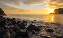 Sunset at Talisker Beach, Isle of Skye