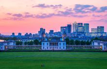 Sunset from Greenwich Park, London