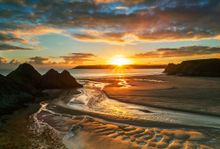 Sunset at the Gower Penninsula,Wales