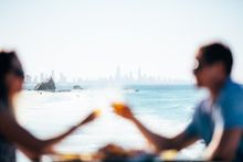 Currumbin Dining With Surfers Paradise Skyline Panorama