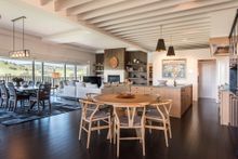 Open plan kitchen and dining at Deepdale Farm
