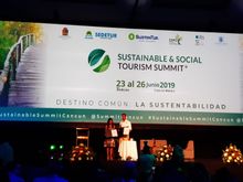 Sustainable Travel International and CONANP sign partnership agreement at the Sustainable & Social Tourism Summit in Cancun