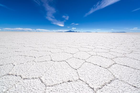 The Uyuni Salt flats in Southern Bolivia The Uyuni Salt flats in Southern Bolivia