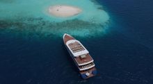 Aerial View of The Scubaspa Floating Resort