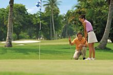 Golf is a popular activity year round. 