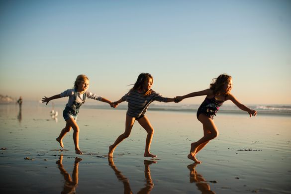 Family Play at Oceanside Beaches