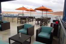 Latitude 37 floating restaurant at Lake Powell Resorts and Marinas
