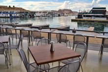 Latitude 37 floating restaurant at Lake Powell Resorts and Marinas