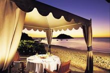 Beachside dining