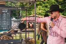 DJ BBQ at the fire pit - appearing in the Swan Valley