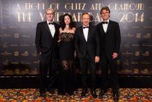 (Left to right) Edward Tracy, President and Chief Executive Officer of Sands China Ltd.; Janet Tracy; long-time Best Buddies sup