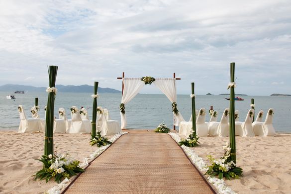 Hansar Samui - Wedding Set up on Beach