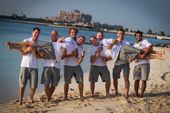 Abu Dhabi Ocean Racing gets a lift with new crewmen Harmer (left) and McLean (right)