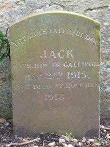 Jack, Arthur Coke's faithful companion during WWI, Is Buried At Holkham