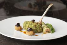 Pistachio crusted rack of lamb