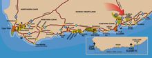 PR2 Cape Town Garden Route Map