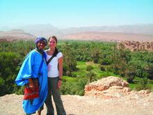 Morocco leader with traveller