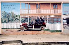 Bowen's murals are showcasing the town's rich history