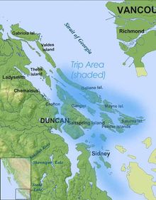 Gulf Islands, BC, between Vancouver, Victoria and Seattle, WA