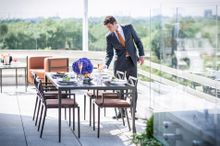 45 Park Lane - Penthouse Terrace, set for private dining 