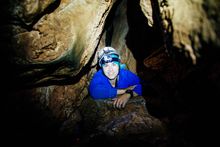 NSW\'s Chief Funster caving in the Blue Mountains