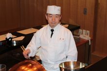 Chef Nonaka possesses the remarkable ability to distinguish ingredients by the sizzling sounds that they make in the fryer.