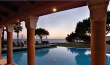Pool in the evening